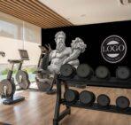 Fitness Center MURAL WALLPAPER, Available in Various Paper Texture, Code G132. 105 CM WIDE ROLL PANELS. - Image 2
