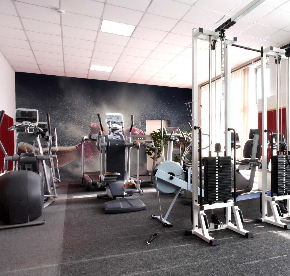Fitness Center MURAL WALLPAPER, Available in Various Paper Texture, Code G136. 105 CM WIDE ROLL PANELS. - Image 2