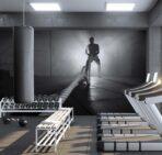 Fitness Center MURAL WALLPAPER, Available in Various Paper Texture, Code G138. 105 CM WIDE ROLL PANELS. - Image 2