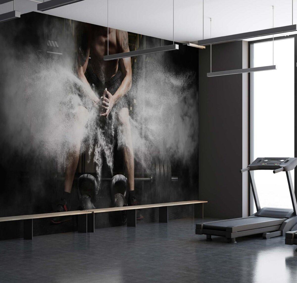 Fitness Center MURAL WALLPAPER, Available in Various Paper Texture, Code G140. 105 CM WIDE ROLL PANELS. - Image 2