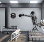 Fitness Center MURAL WALLPAPER, Available in Various Paper Texture, Code G149. 105 CM WIDE ROLL PANELS. - Image 2