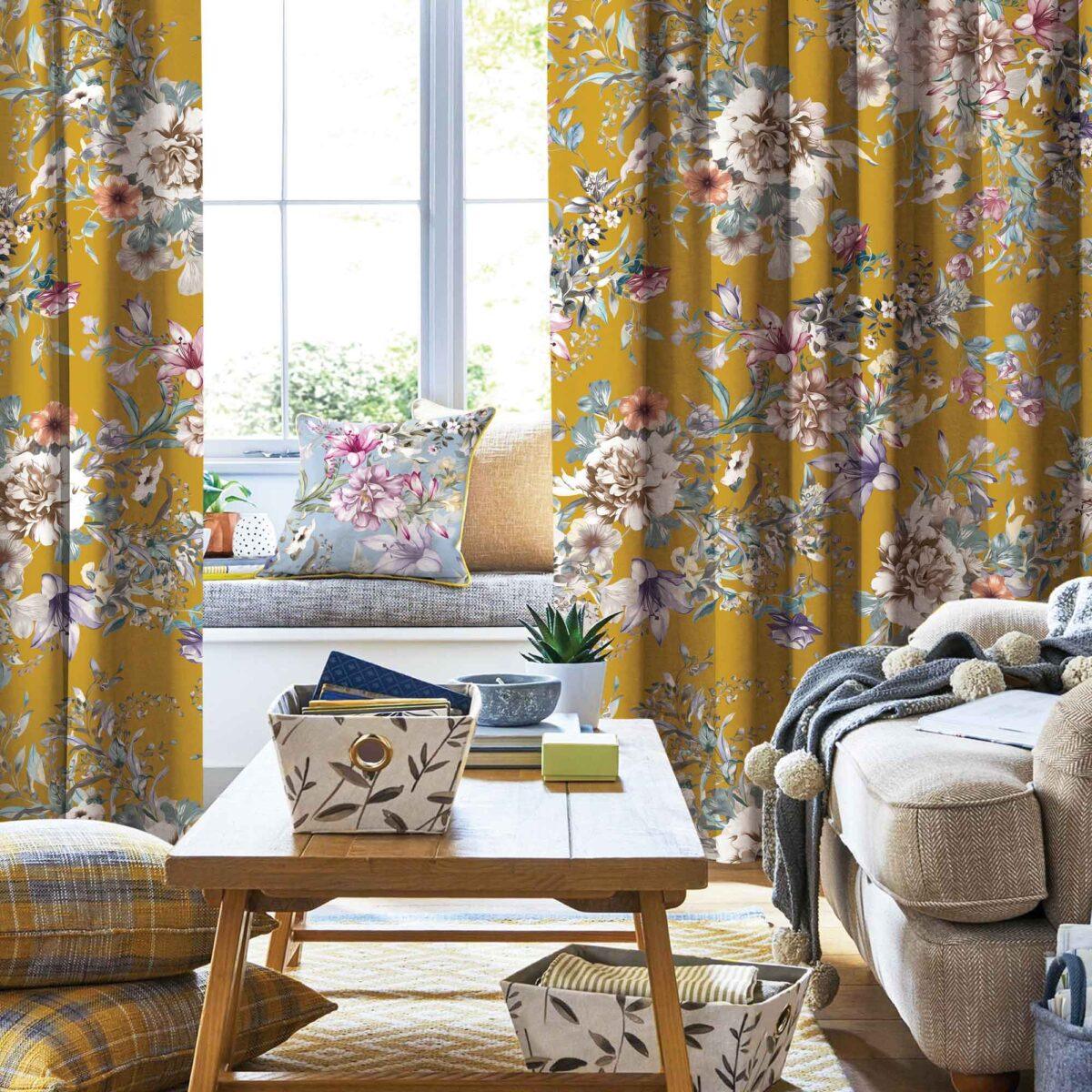 AdaHome Eyelet Curtains Collection Available in a Variety of Martials and Multicoloured - Code P203 - Image 1