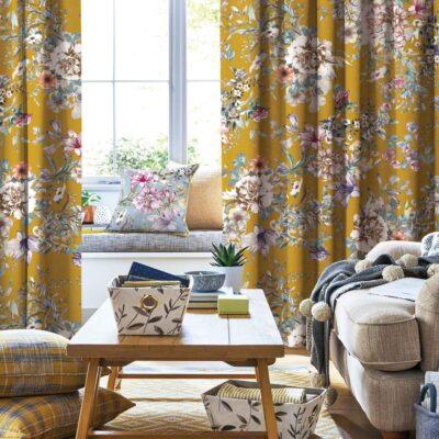 AdaHome Eyelet Curtains Collection Available in a Variety of Martials and Multicoloured - Code P203