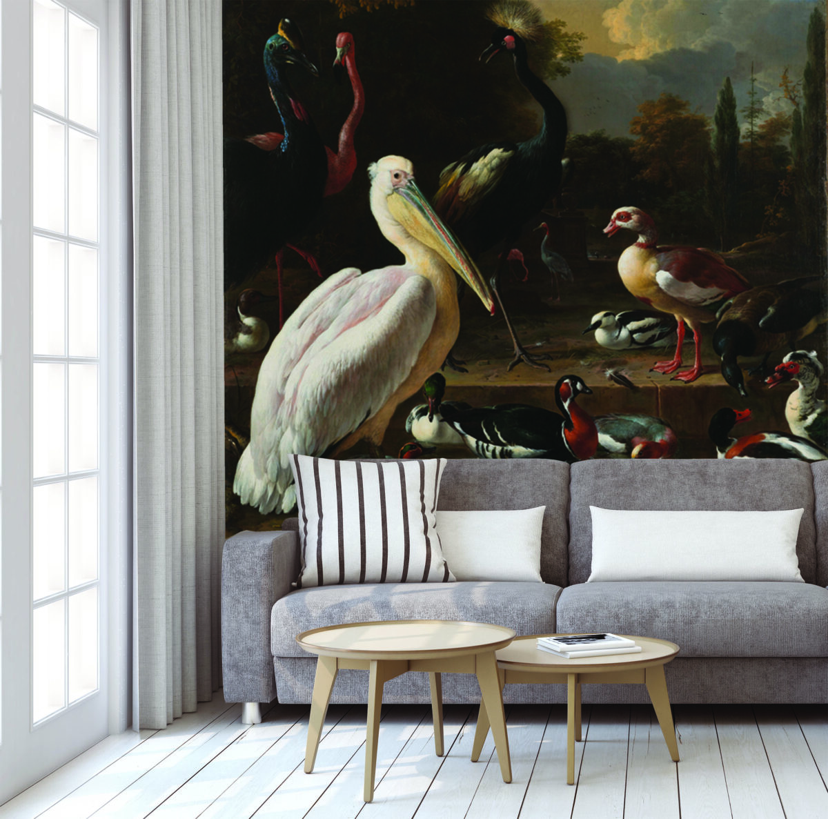 Art, VINYL FABRIC TEXTILE Wall Mural in Different Texture, Code M1007. It is produced as ONE PIECE WITHOUT JOINT. - Image 2