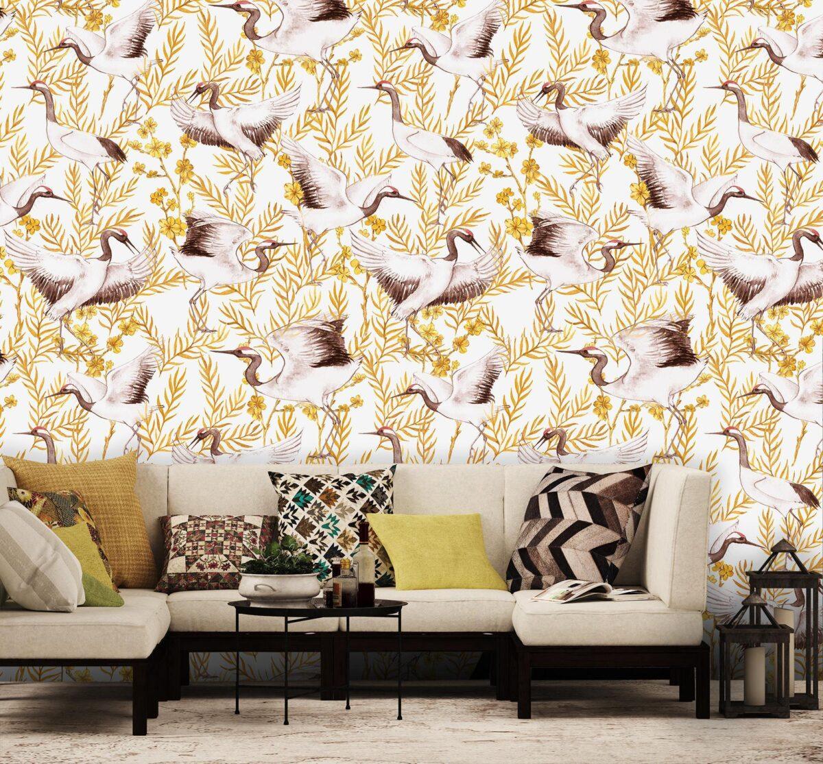 Trend, VINYL FABRIC TEXTILE Wall Mural in Different Texture, Code M1015. It is produced as ONE PIECE WITHOUT JOINT. - Image 2