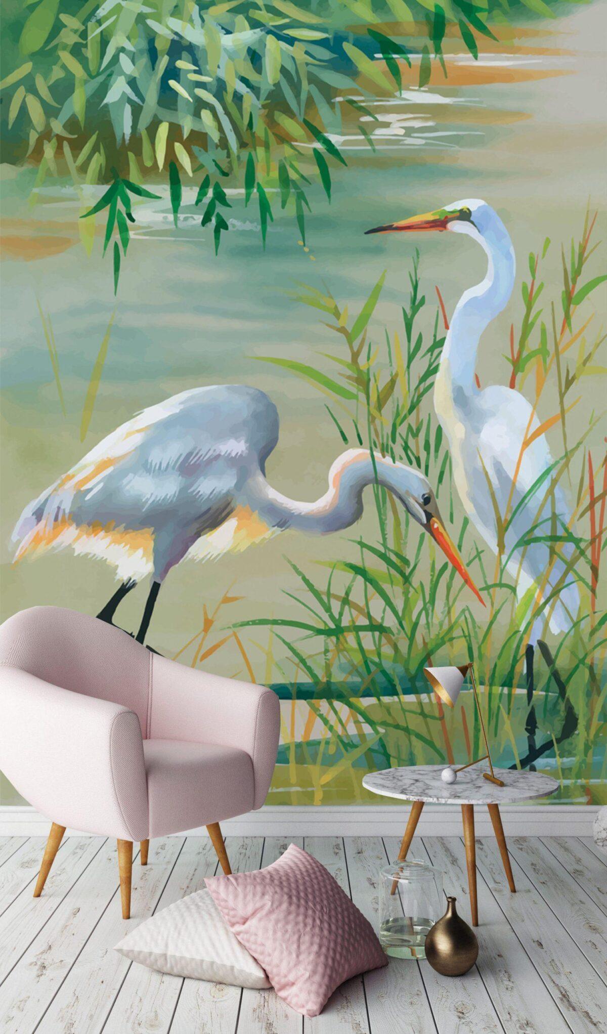 Art, VINYL FABRIC TEXTILE Wall Mural in Different Texture, Code M1029. It is produced as ONE PIECE WITHOUT JOINT. - Image 2