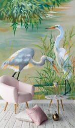 Art, VINYL FABRIC TEXTILE Wall Mural in Different Texture, Code M1029. It is produced as ONE PIECE WITHOUT JOINT. - Image 2