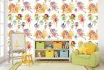 Little Girls Kids MURAL WALLPAPER, Available in Various Paper Texture, Code M1034. It is Produced as 105 CM WIDE ROLL PANELS. - Image 2
