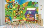 Fanfare Kids MURAL WALLPAPER, Available in Various Paper Texture, Code M1039. It is Produced as 105 CM WIDE ROLL PANELS. - Image 2