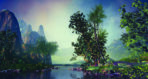 Landscape, VINYL FABRIC TEXTILE Wall Mural in Different Texture, Code M1043. It is produced as ONE PIECE WITHOUT JOINT.