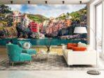 Landscape, VINYL FABRIC TEXTILE Wall Mural in Different Texture, Code M1046. It is produced as ONE PIECE WITHOUT JOINT. - Image 2