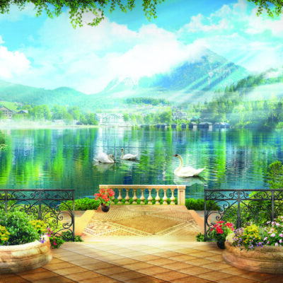 Landscape MURAL WALLPAPER, Available in Various Paper Texture, Code M1048. It is Produced as 105 CM WIDE ROLL PANELS.