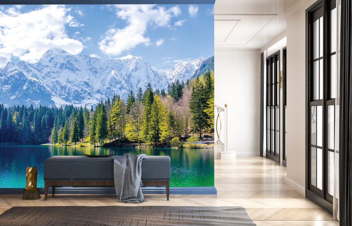 Landscape MURAL WALLPAPER, Available in Various Paper Texture, Code M1051. It is Produced as 105 CM WIDE ROLL PANELS. - Image 2