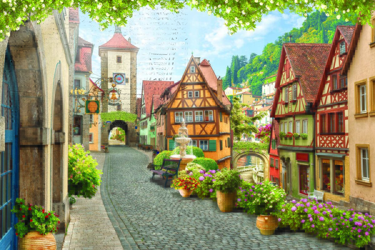 Landscape MURAL WALLPAPER, Available in Various Paper Texture, Code M840. It is Produced as 105 CM WIDE ROLL PANELS. - Image 1
