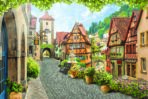 Landscape MURAL WALLPAPER, Available in Various Paper Texture, Code M840. It is Produced as 105 CM WIDE ROLL PANELS.