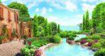 Landscape MURAL WALLPAPER, Available in Various Paper Texture, Code M841. It is Produced as 105 CM WIDE ROLL PANELS.