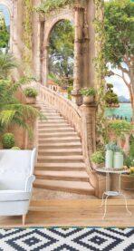 Landscape, VINYL FABRIC TEXTILE Wall Mural in Different Texture, Code M844. It is produced as ONE PIECE WITHOUT JOINT. - Image 2