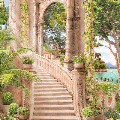 Landscape, VINYL FABRIC TEXTILE Wall Mural in Different Texture, Code M844. It is produced as ONE PIECE WITHOUT JOINT.