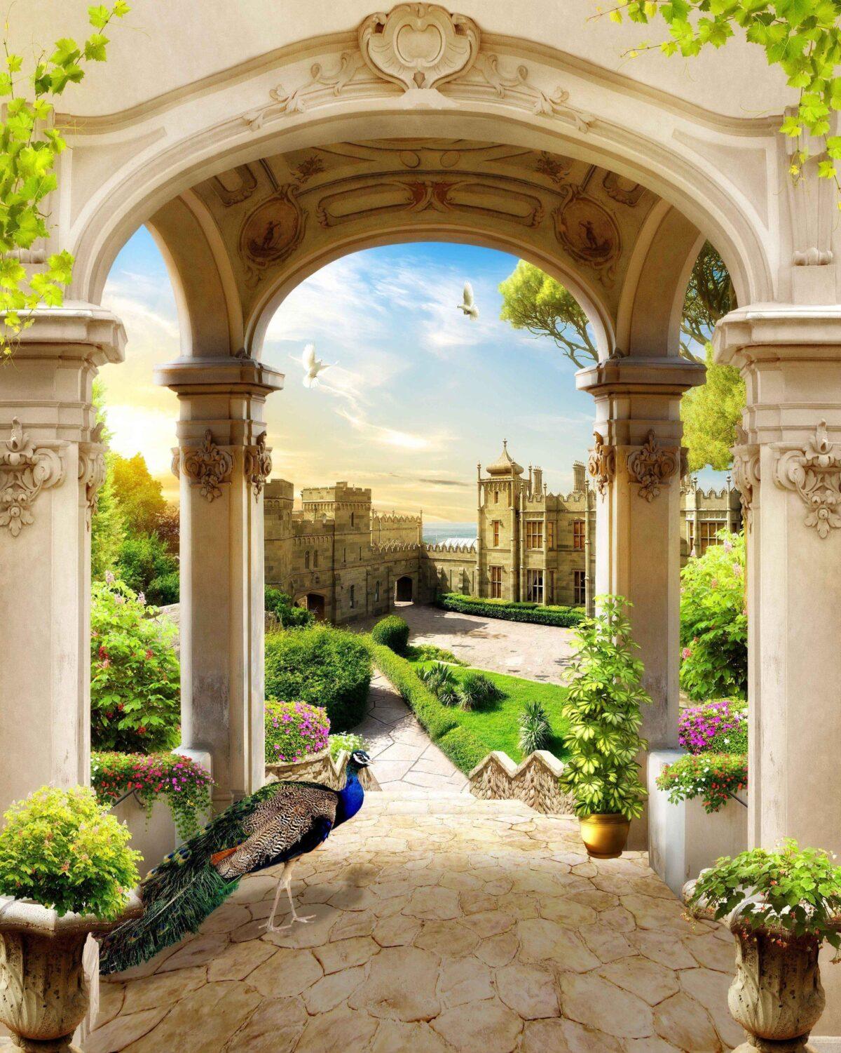 Landscape MURAL WALLPAPER, Available in Various Paper Texture, Code M845. It is Produced as 105 CM WIDE ROLL PANELS. - Image 1