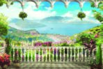 Landscape, VINYL FABRIC TEXTILE Wall Mural in Different Texture, Code M848. It is produced as ONE PIECE WITHOUT JOINT.