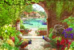 Landscape, VINYL FABRIC TEXTILE Wall Mural in Different Texture, Code M851. It is produced as ONE PIECE WITHOUT JOINT.