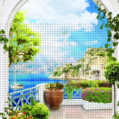Landscape, VINYL FABRIC TEXTILE Wall Mural in Different Texture, Code M852. It is produced as ONE PIECE WITHOUT JOINT.