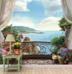 Landscape, VINYL FABRIC TEXTILE Wall Mural in Different Texture, Code M853. It is produced as ONE PIECE WITHOUT JOINT. - Image 2