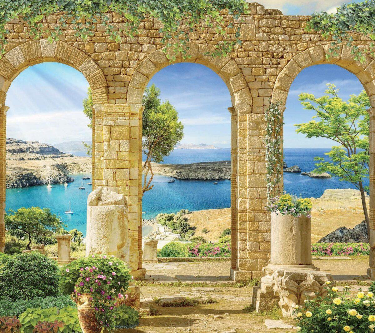 Landscape MURAL WALLPAPER, Available in Various Paper Texture, Code M855. It is Produced as 105 CM WIDE ROLL PANELS. - Image 1