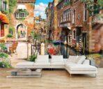 Landscape, VINYL FABRIC TEXTILE Wall Mural in Different Texture, Code M861. It is produced as ONE PIECE WITHOUT JOINT. - Image 2