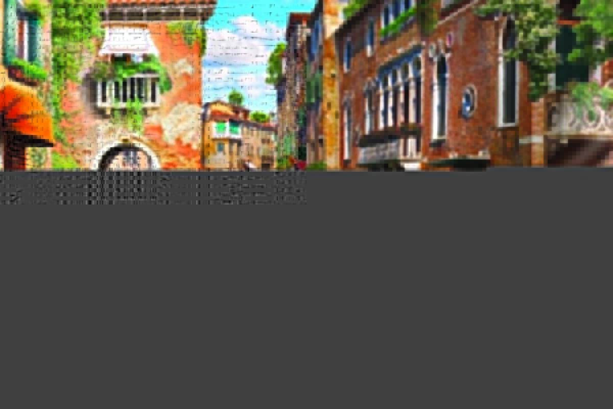 Landscape, VINYL FABRIC TEXTILE Wall Mural in Different Texture, Code M861. It is produced as ONE PIECE WITHOUT JOINT. - Image 1
