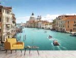 Landscape, VINYL FABRIC TEXTILE Wall Mural in Different Texture, Code M862. It is produced as ONE PIECE WITHOUT JOINT. - Image 2