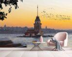 Landscape, VINYL FABRIC TEXTILE Wall Mural in Different Texture, Code M864. It is produced as ONE PIECE WITHOUT JOINT. - Image 2