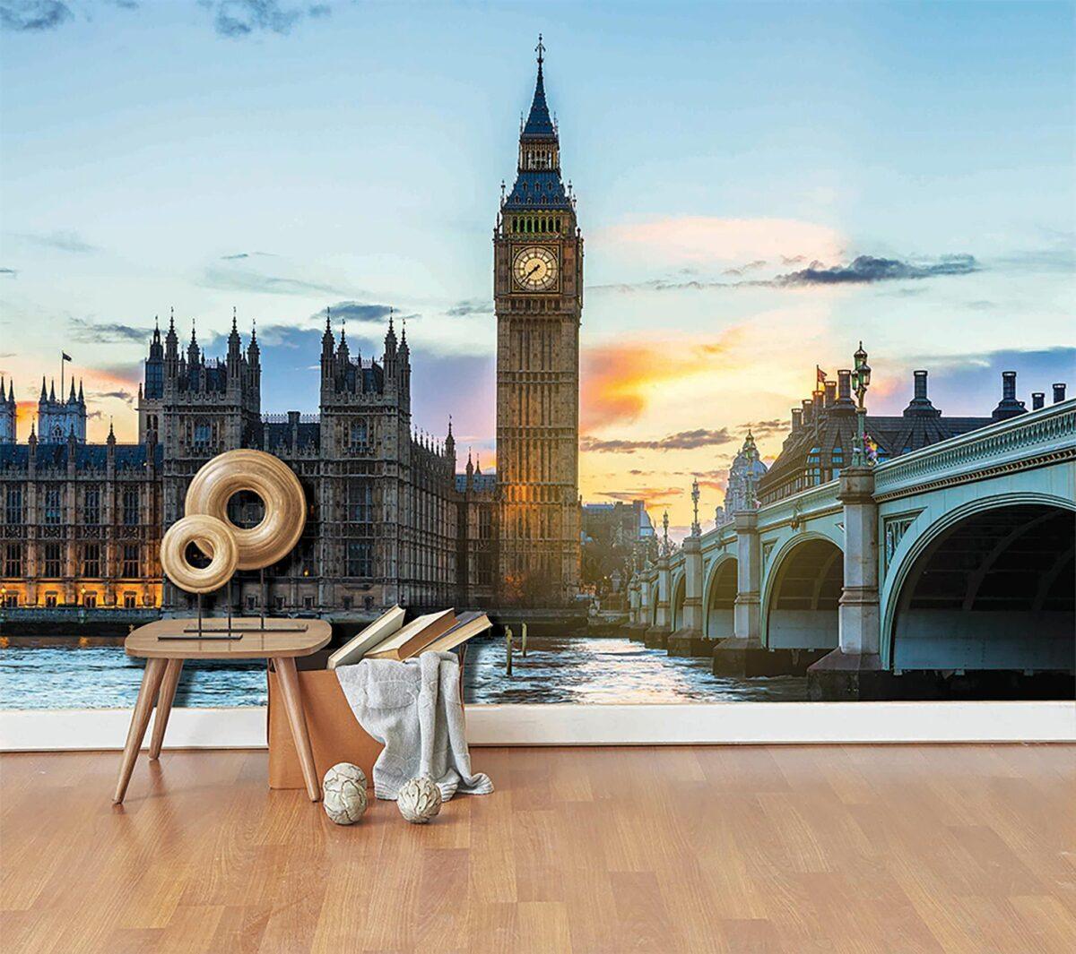 Landscape MURAL WALLPAPER, Available in Various Paper Texture, Code M865. It is Produced as 105 CM WIDE ROLL PANELS. - Image 2