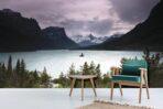 Landscape, VINYL FABRIC TEXTILE Wall Mural in Different Texture, Code M866. It is produced as ONE PIECE WITHOUT JOINT. - Image 2