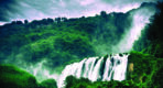Landscape, VINYL FABRIC TEXTILE Wall Mural in Different Texture, Code M870. It is produced as ONE PIECE WITHOUT JOINT.