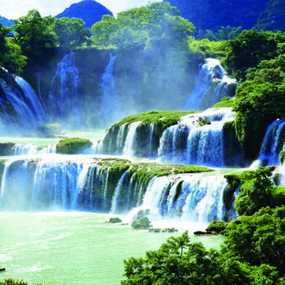Landscape, VINYL FABRIC TEXTILE Wall Mural in Different Texture, Code M873. It is produced as ONE PIECE WITHOUT JOINT.