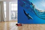 Landscape, VINYL FABRIC TEXTILE Wall Mural in Different Texture, Code M885. It is produced as ONE PIECE WITHOUT JOINT. - Image 2