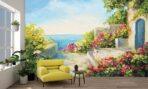 Art, VINYL FABRIC TEXTILE Wall Mural in Different Texture, Code M888. It is produced as ONE PIECE WITHOUT JOINT. - Image 2