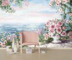 Art, VINYL FABRIC TEXTILE Wall Mural in Different Texture, Code M891. It is produced as ONE PIECE WITHOUT JOINT. - Image 2