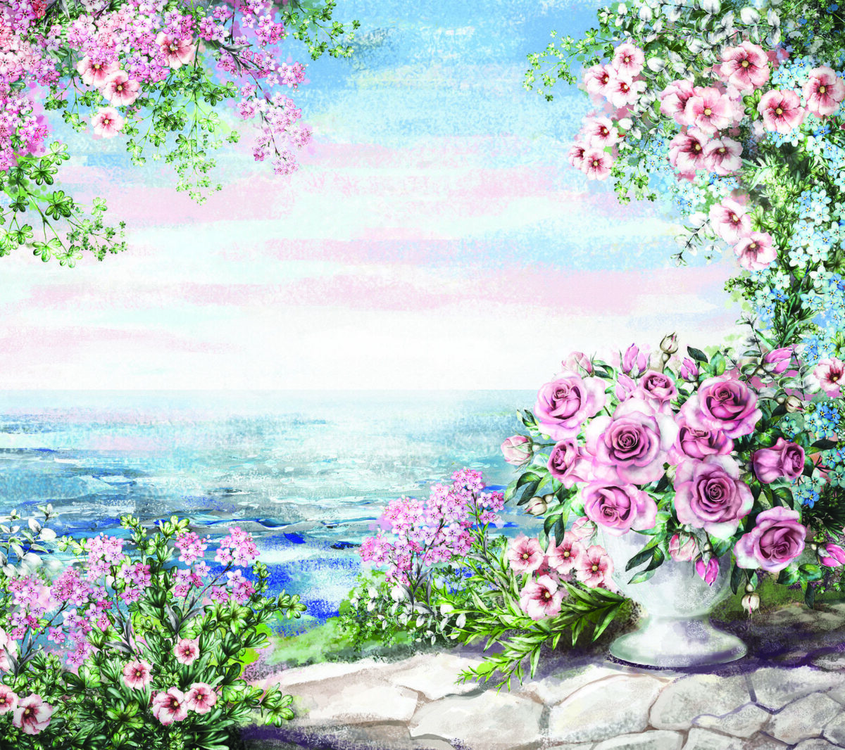 Art, VINYL FABRIC TEXTILE Wall Mural in Different Texture, Code M891. It is produced as ONE PIECE WITHOUT JOINT. - Image 1