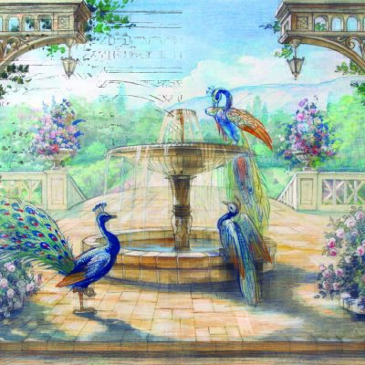 Art, VINYL FABRIC TEXTILE Wall Mural in Different Texture, Code M895. It is produced as ONE PIECE WITHOUT JOINT.