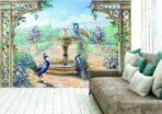 Art, VINYL FABRIC TEXTILE Wall Mural in Different Texture, Code M895. It is produced as ONE PIECE WITHOUT JOINT. - Image 2