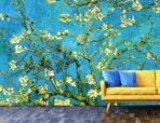 Art, VINYL FABRIC TEXTILE Wall Mural in Different Texture, Code M897. It is produced as ONE PIECE WITHOUT JOINT. - Image 2
