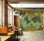 World Map MURAL WALLPAPER, Available in Various Paper Texture, Code M901. It is Produced as 105 CM WIDE ROLL PANELS. - Image 2