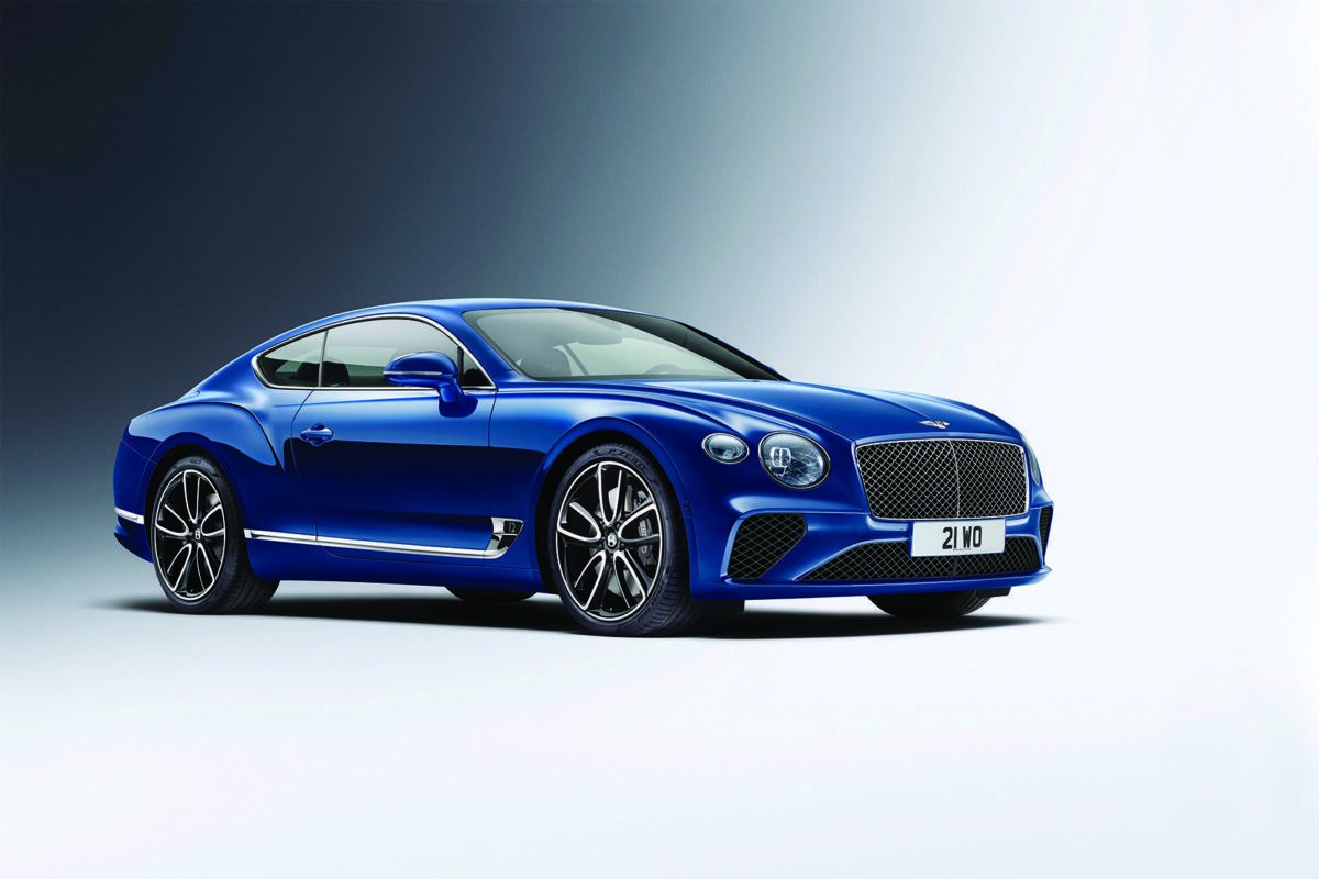 Bently Car, VINYL FABRIC TEXTILE Wall Mural in Different Texture, Code M929. It is produced as ONE PIECE WITHOUT JOINT. - Image 1