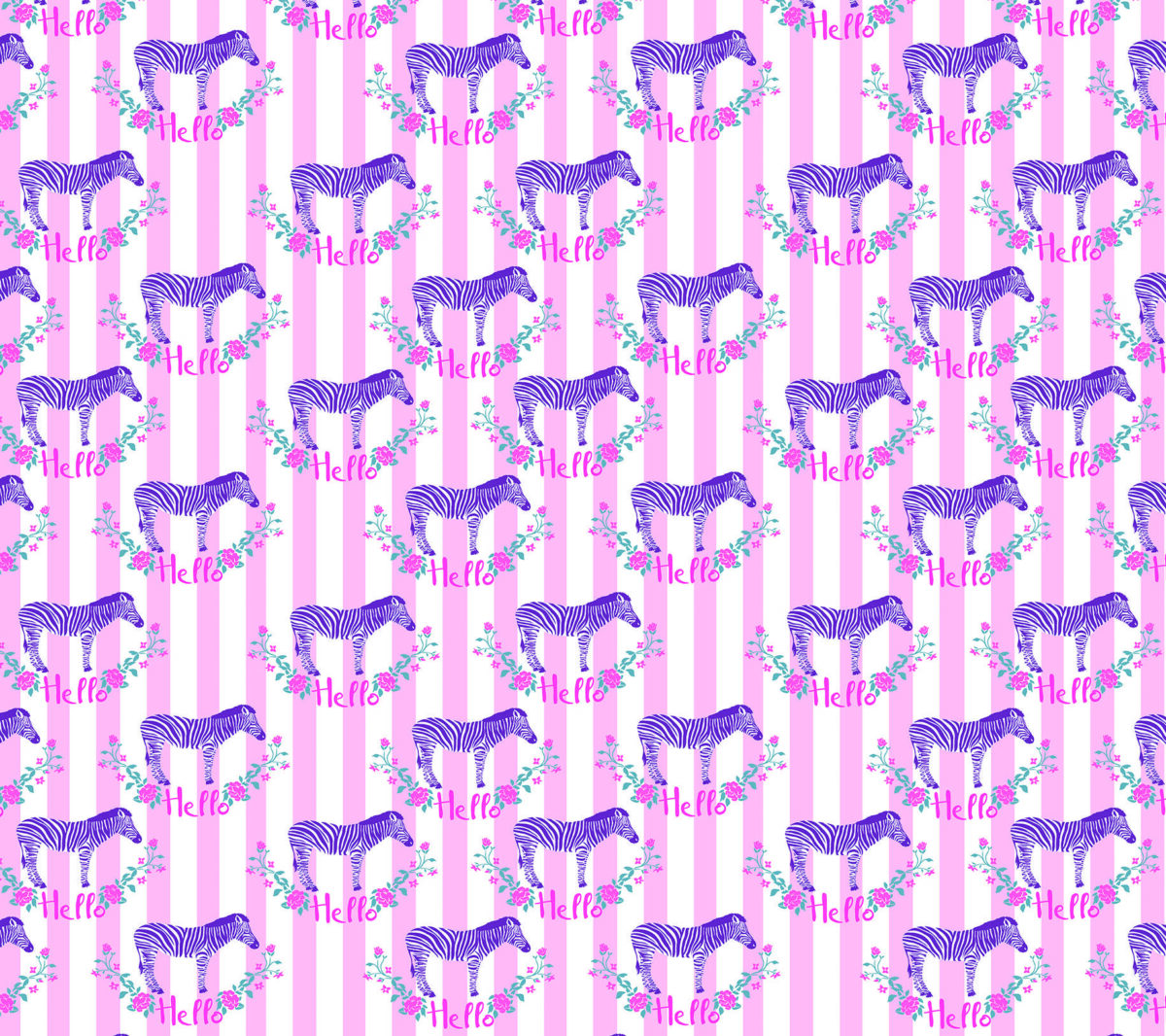 Code M942 - Baby Zebra Kids Mural Wallpaper - Image 2