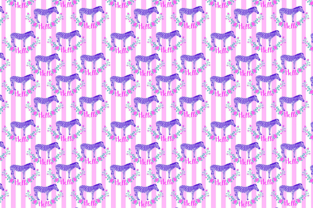 Code M942 - Baby Zebra Kids Mural Wallpaper - Image 3