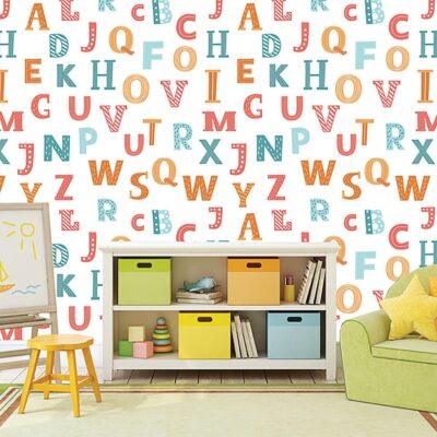 Code M946 - Alphabet Kids Mural Wallpaper