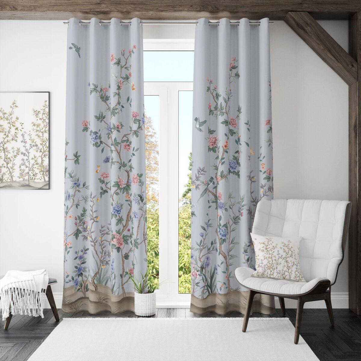 AdaHome Eyelet Curtains Collection Available in a Variety of Martials and Multicoloured - Code P303 - Image 3
