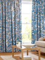 Code P326 - Lined Eyelet LINEN BLACKOUT Curtain Multicoloured - Image 2